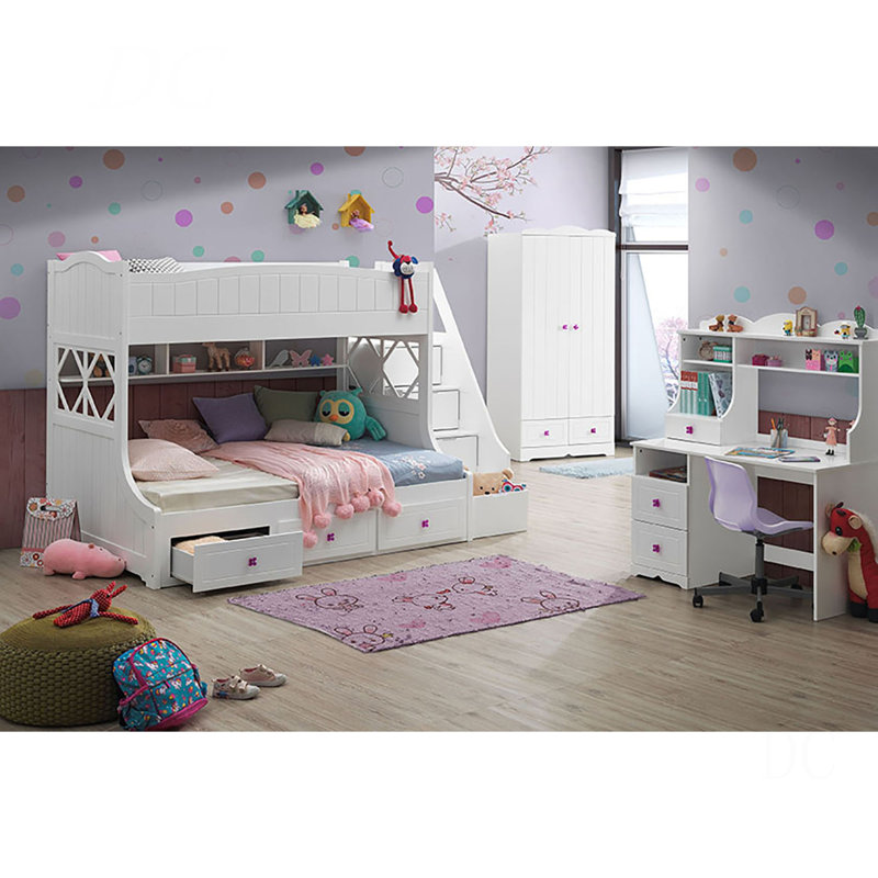 White 2-Drawer Writing Desk