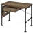 Weathered Oak and Black 1-Drawer Writing Desk, Perfect for Small Spaces and Modern Home Offices.