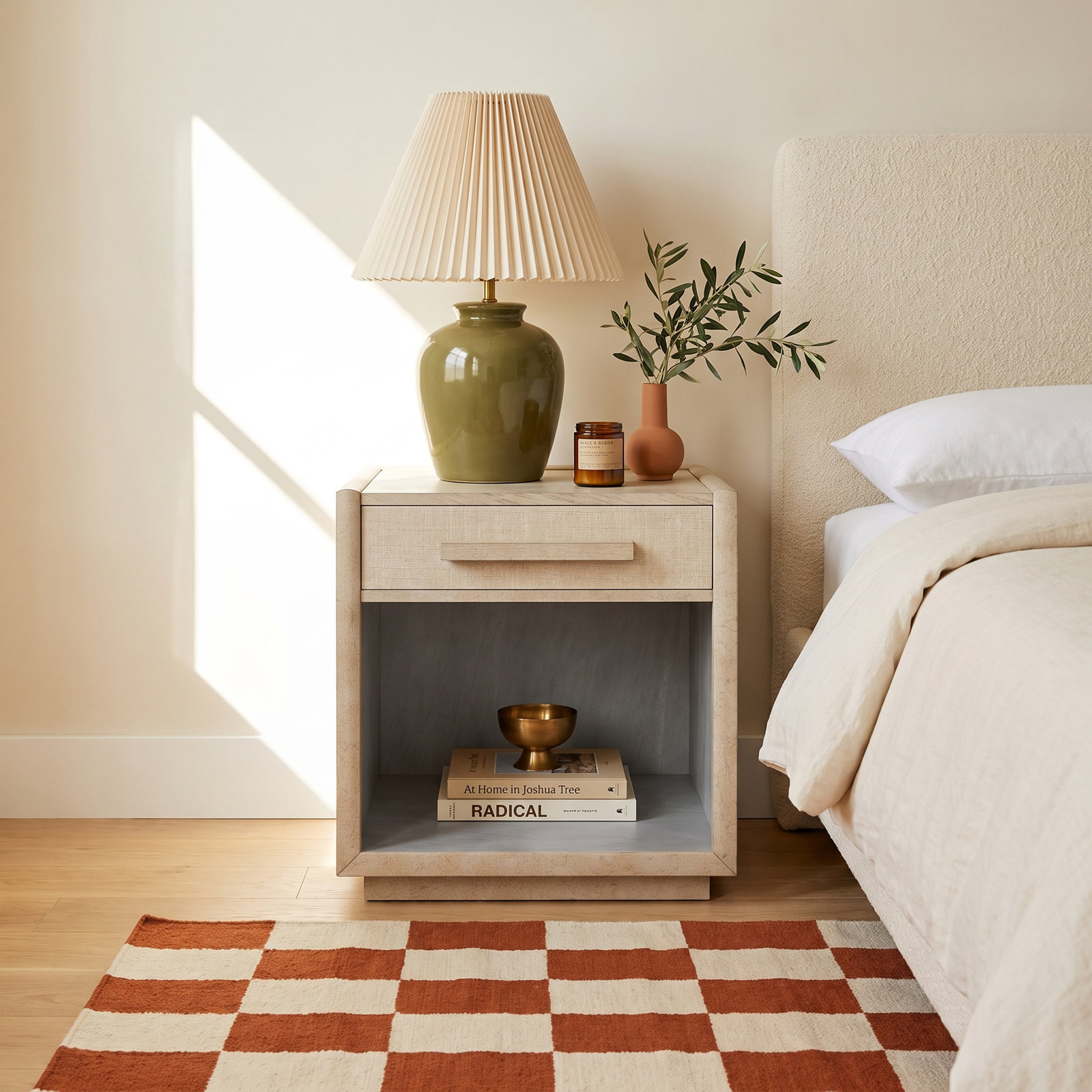 Dua Solid Wood Nightstand