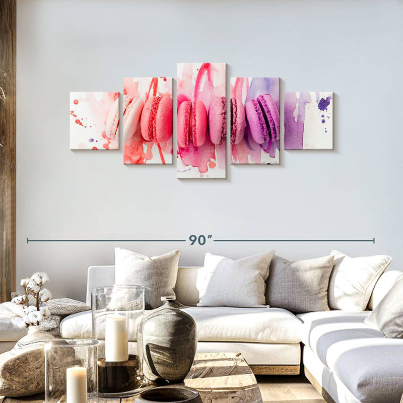 Pastel Macarons, 30" H x 68" W