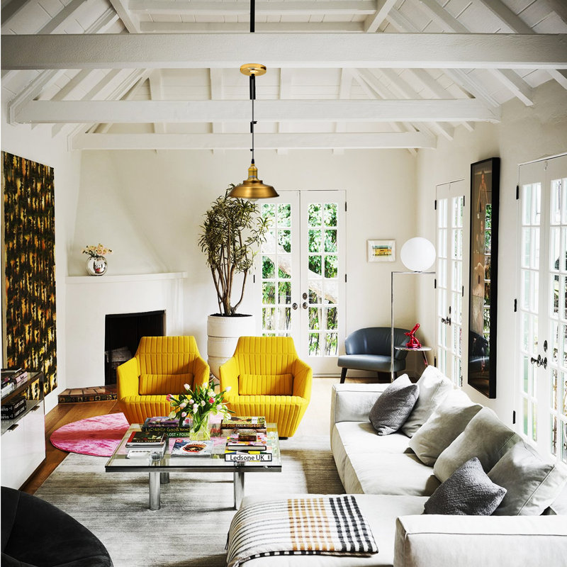 Mecham 1 - Light Gold Single Pendant