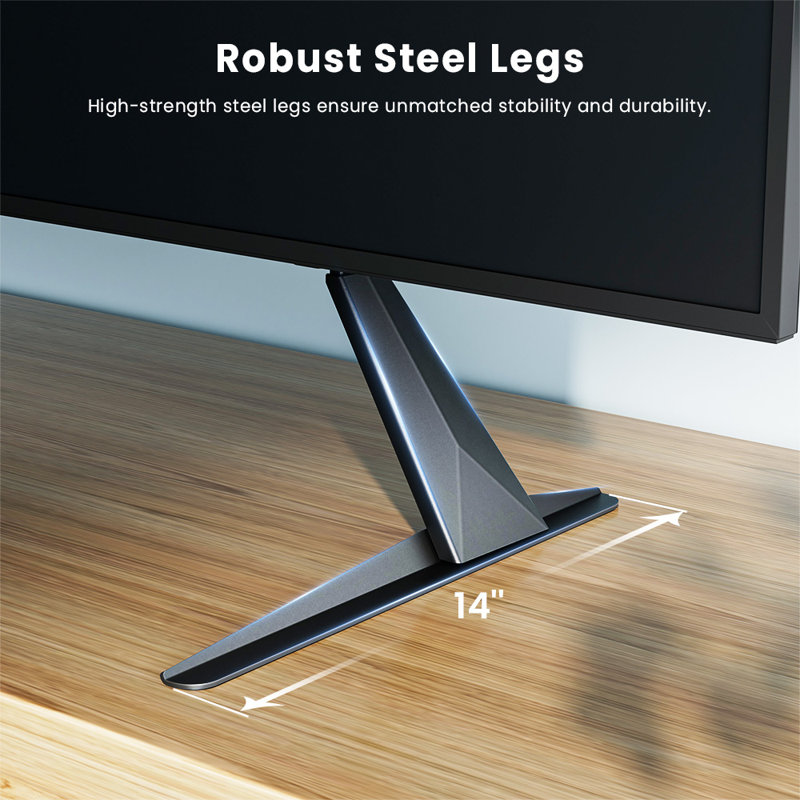 Acgam Tds-1 Adjustable Tabletop Tv Stand, Customizable Height, Scratch-free Surface Protection 