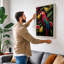 Macaw Among Fruits Tropical - Wrapped Canvas-1528177839-1528177834