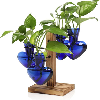 Plantes, stations de propagation, plante, terrarium, ensemble de jardinières en verre pour plantes d'intérieur, plante d'intérieur, cadeau pour femme - 4 ampoules
