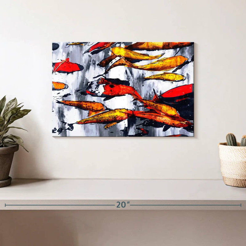 Brampt Koi Fish Galore, 8" H x 12" W