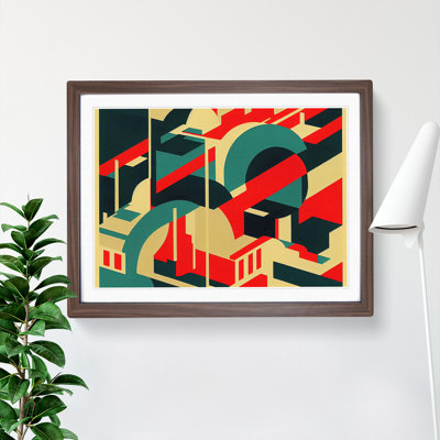 Bauhaus Abstract Architecture - Single Picture Frame Print
