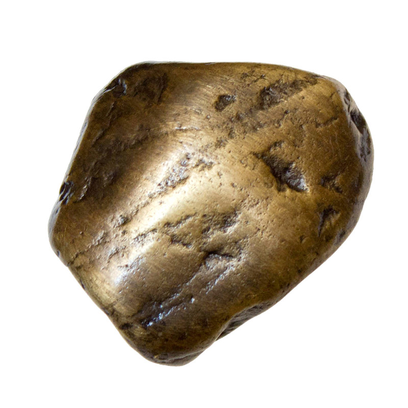 Poignée fantaisie 1 1/2" mussel, Laiton