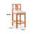 Dustin Eucalyptus Wood Outdoor Bar Stool (Set of 2)