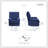 Nyleve 35" Modern and Contemporary Velvet Fabric Reclining Chair with Tab Pull Reclining Motion, Solid Wood & Plywood Frame-106813185