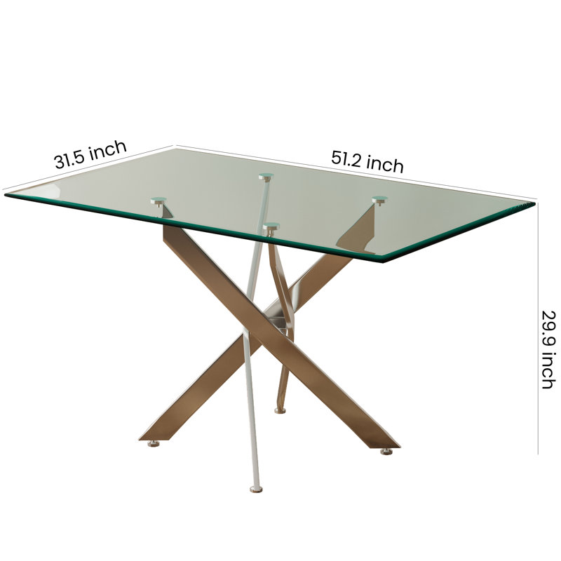 Bolderberg Stlaurent Trestle Dining Table,Modern Tempered Glass Top Dining Table,dining room table,dining tables,dinning table,dining room table