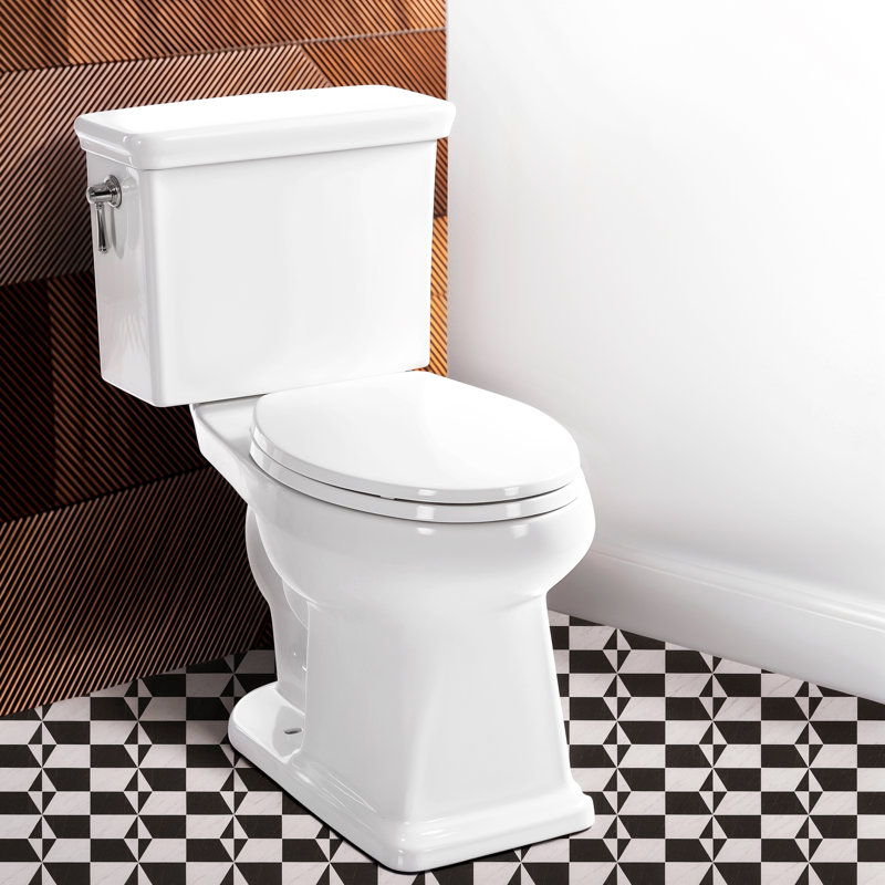 Elongated One-Piece Toilet, 16.6" ADA Comfort Height with Powerful Siphonic Flush, Nano Self-Cleaning Glaze, Soft-Close Slim Lid, Easy Installation, CUPC & MAP1000g Certified, 12" Rough-In