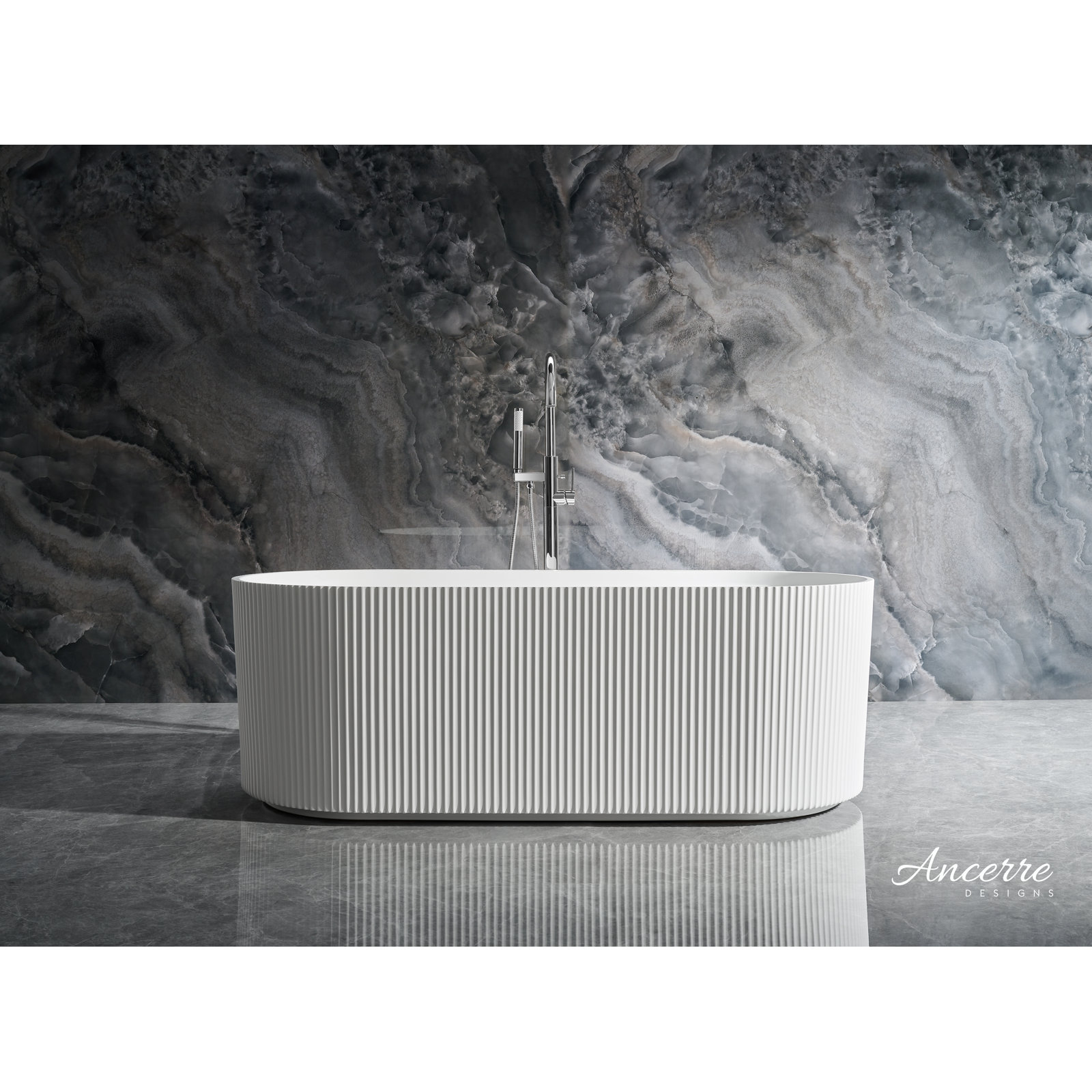 Momo 67'' x 31.5'' Soaking Acrylic Bathtub