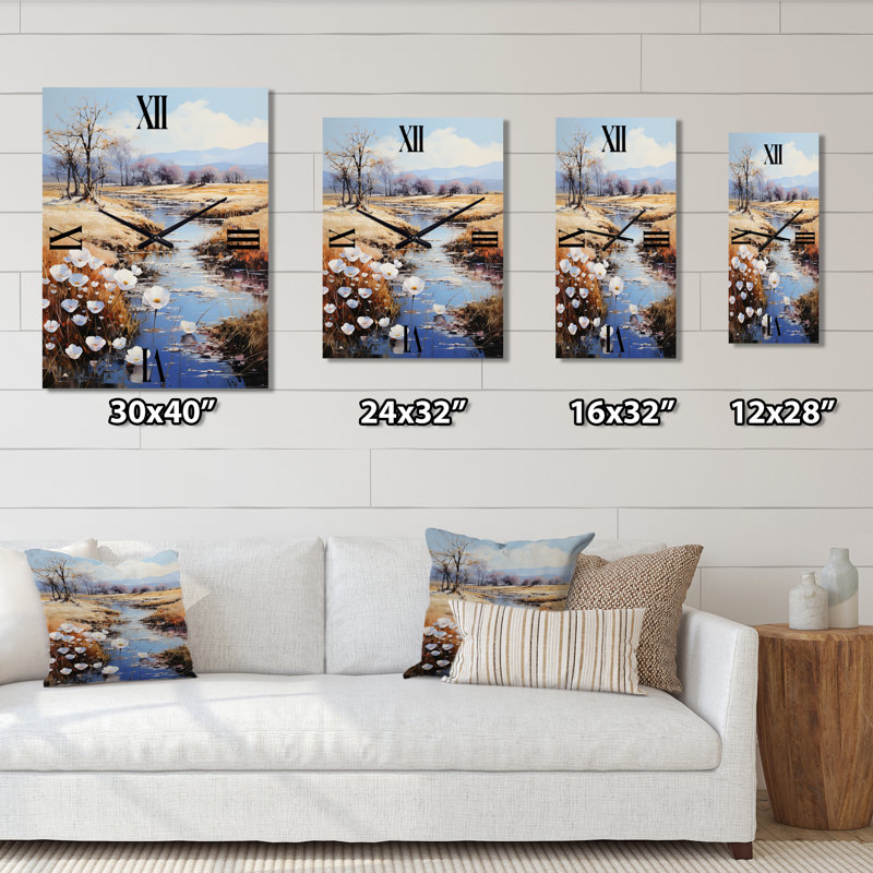 Gwern - Horloge murale moderne campagne, Moyen