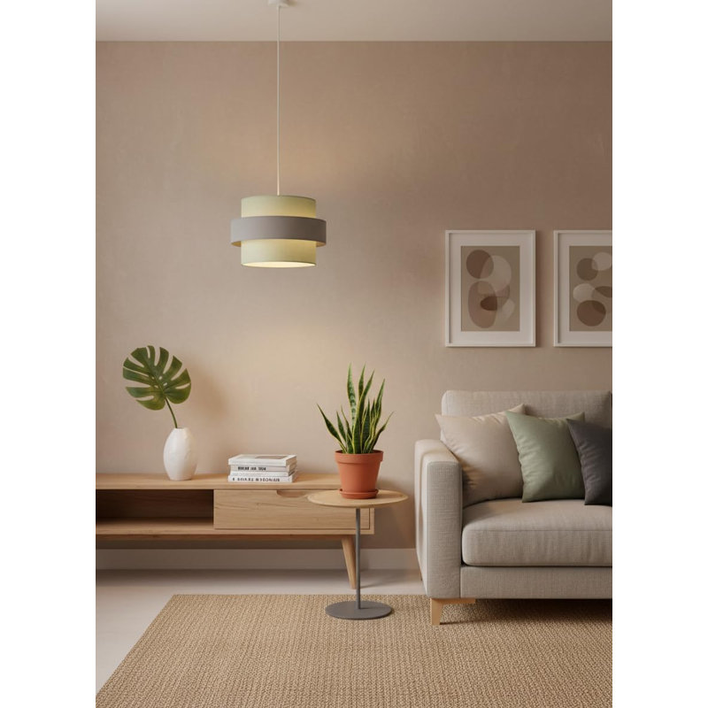 21 cm H Cylinder Cotton Pendant Shade ( Screw On )