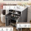 Meuble-lavabo moderne de 48 po avec lavabo en céramique, charnières à fermeture en douceur et tablette double réglable avec double lavabo, tablettes de porte à double couche, tiroir rabattable