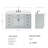 Tidworth Solid Wood Single Bathroom Vanity with 1.5'' White Quartz Top-159445744-193868338