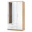 Fully Assembled Contrast 3 Door Wardrobe