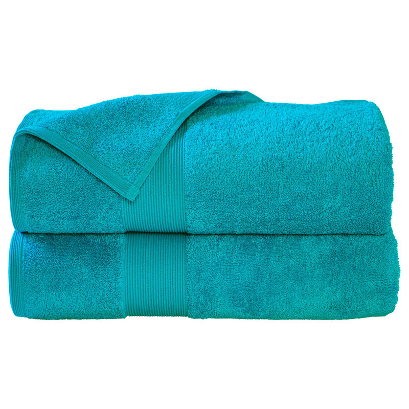 Honesdale 100% Cotton Plush Bath Sheet, Ice Blue