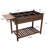 8 Pockets Horticulture Raised Garden Bed Elevated Wood Planter Box Stand With Foldable Side Table And Storage Shelf For Herb/Vegetables/Flowers-1334050777
