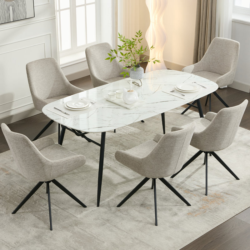 Marquale 19.2'' H Upholstered Metal Armchair, Gray