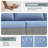 6-Person All-Weather Rattan Sofa Set, Outdoor Seating Group with Cushions & Glass Table-1590629040