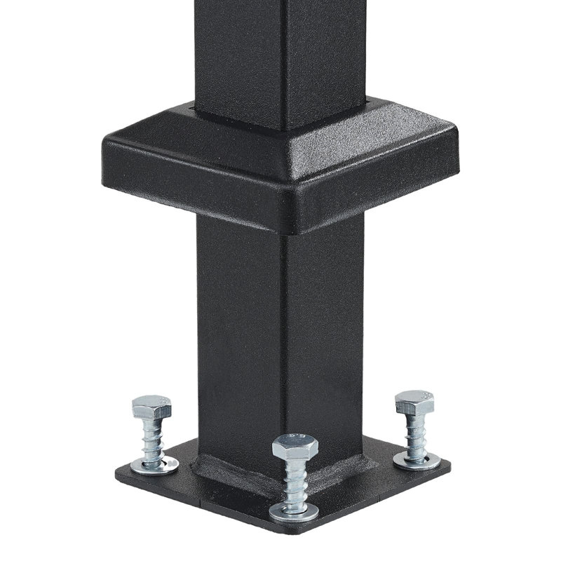 Tube carré noir en acier au carbone 5 pièces