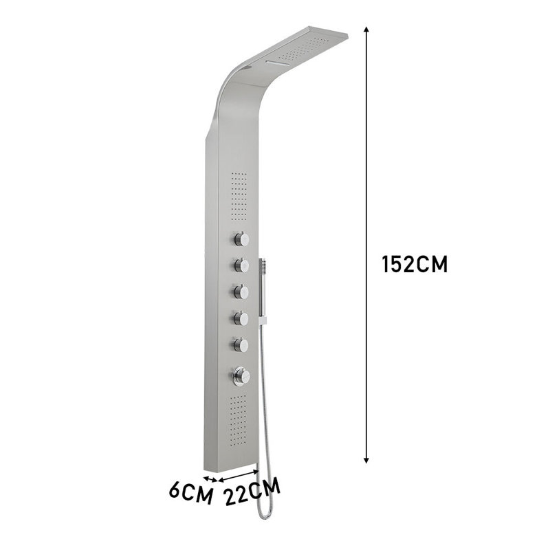Exposed Thermostatic Shower Tower Panel