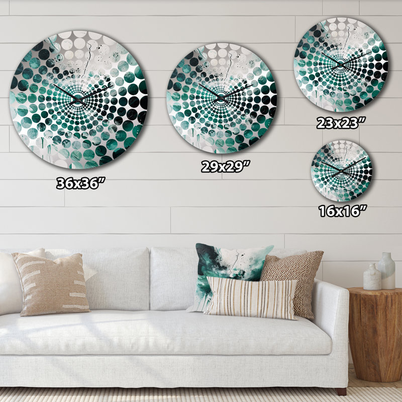 Timthoy - Horloge murale abstraite en marbre, Petit