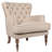 Solid Wood Frame Armchair Wing Chair-698023642