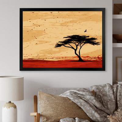 Arbre africain harmonieux 1 - Art mural africain