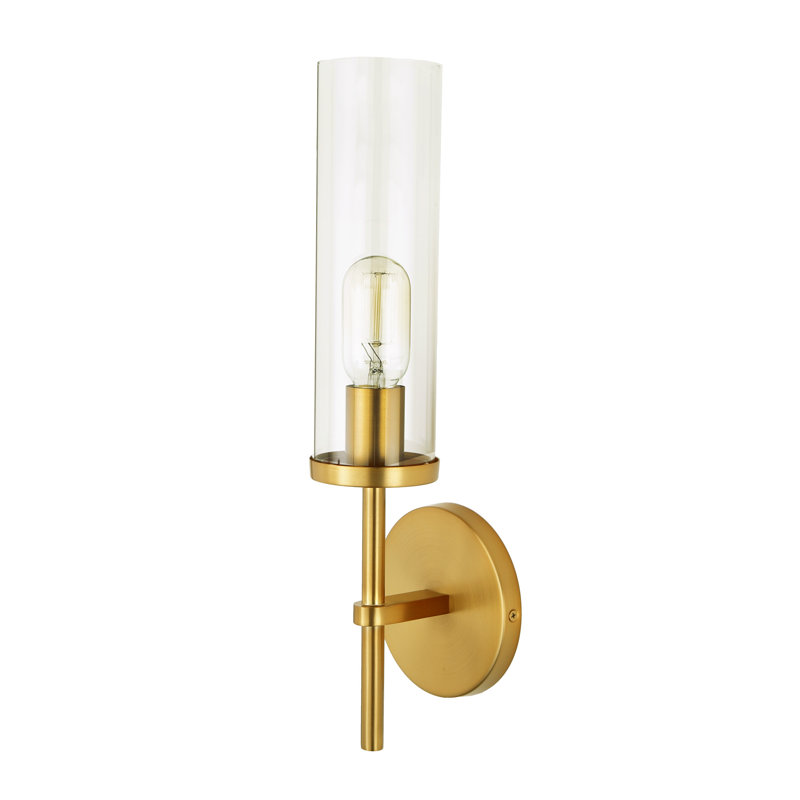 Dimmable Bath Sconce, Satin Brass