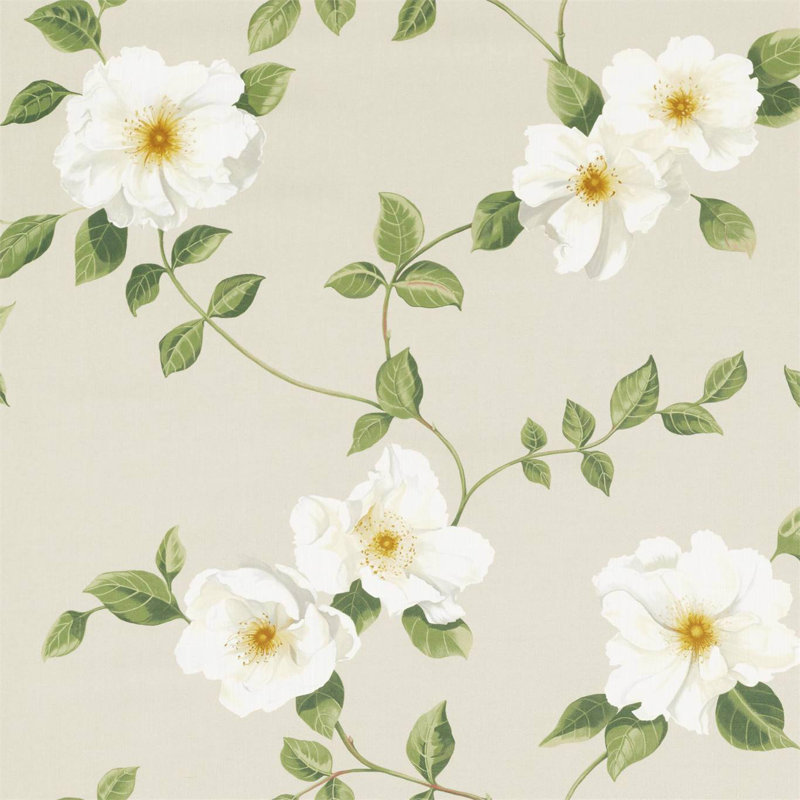 Poet`s Rose Fabric, Linen