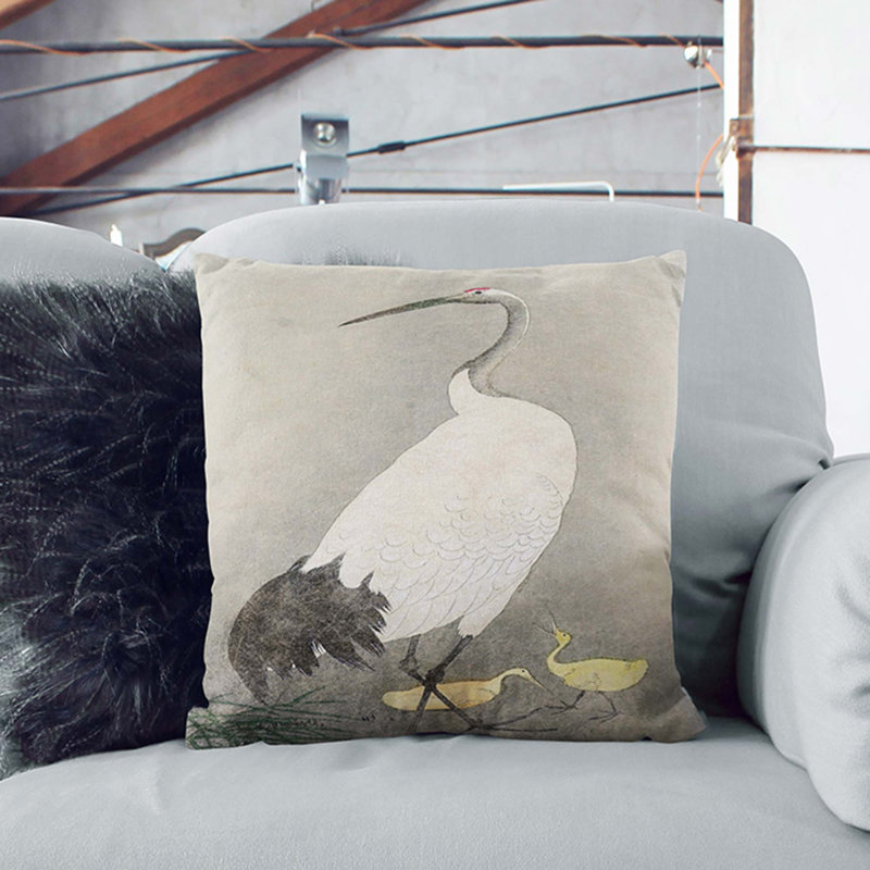 Square Cushion, White, 40cm H x 40cm W x 15cm D