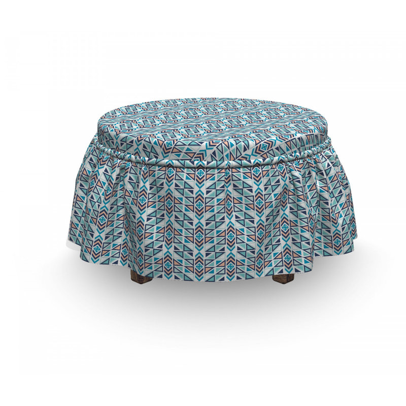 Box Cushion Ottoman Slipcover