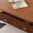 Simple solid wood oval-shaped coffee table