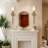 2 - Light Armed Alabaster Wall Sconce Light With Alabaster Shade (Set of 2)