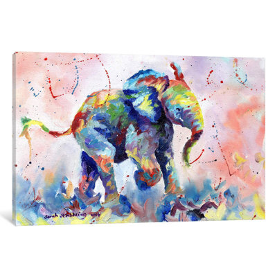 Baby elephant 1 Piece Wrapped Canvas Painting