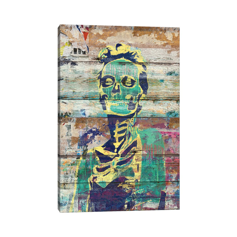 Life And Death (Sugar Skull Girl) by Diego Tirigall - Wrapped Canvas Gallery-Wrapped Canvas Giclée