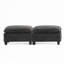 Repose-pieds modulaire rembourré de 35 po de largeur avec repose-pieds-874660071