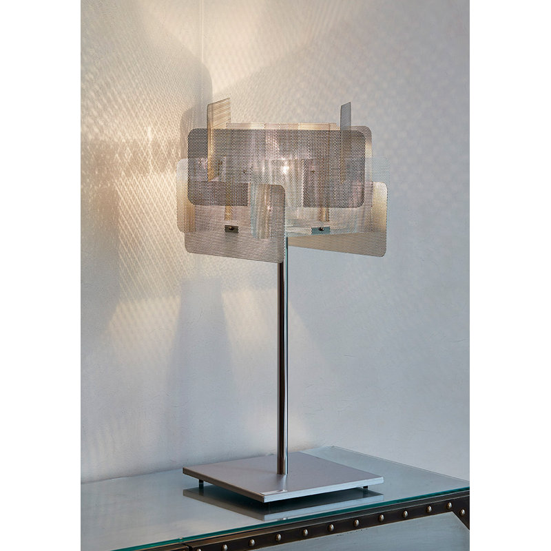 Metal Novelty Lamp, 25" H x 13.7" W x 13.7" D