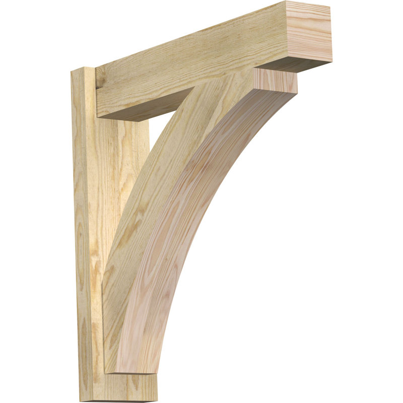 Bloc de bois rustique Thorton, Cèdre rouge de l'Ouest l 5 1/2 po (lisse), P 20 po x H 24 po