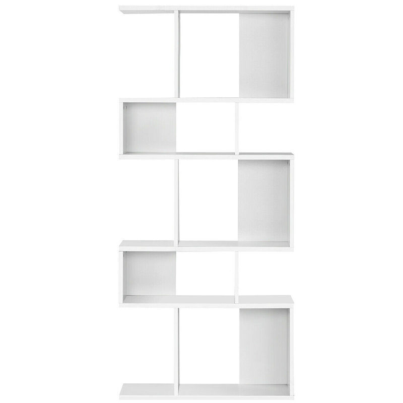 Fonseca Geometric Bookcase, White