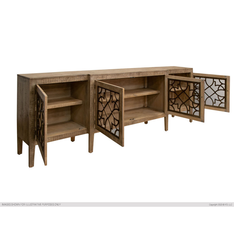 Console en bois massif Damico