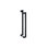 Deltana SSPOBB36U19 36" BACK-TO-BACK MODERN OFFSET PULLS in Paint Black