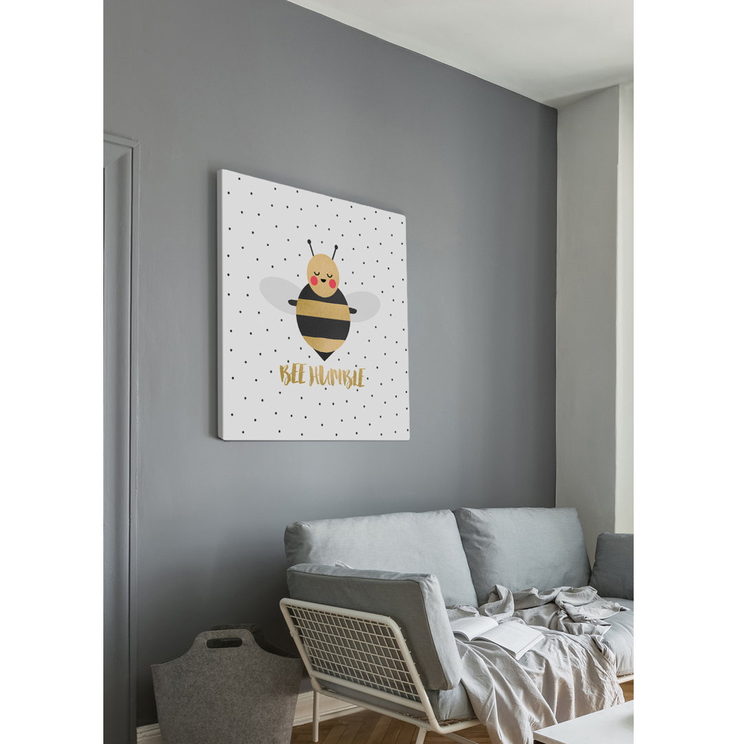 „Bee Humble“ Bild auf Leinwand aus der Elisabeth Fredriksson-Kollektion