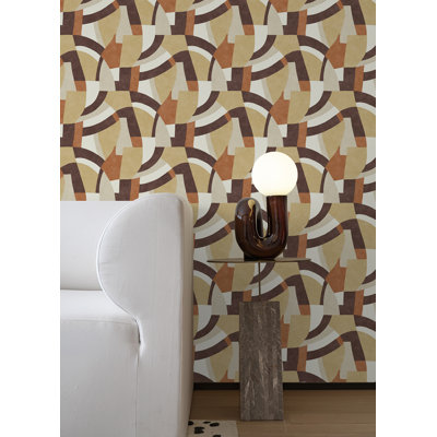 Melbourne Peel & Stick Geometric Roll