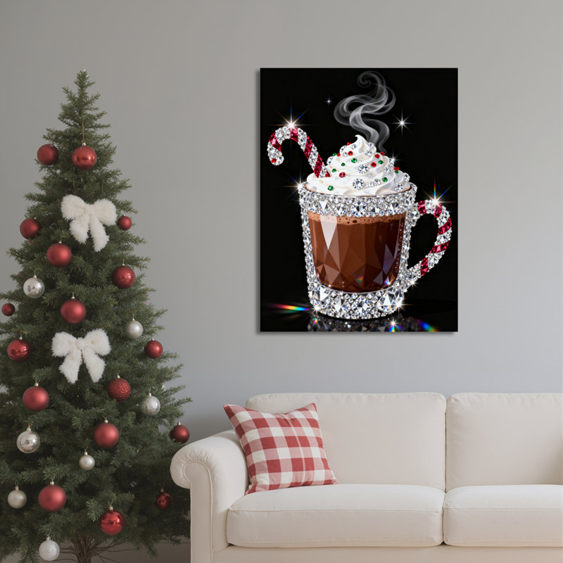 «Sparkling Chocolate Cup», art mural sur toile, H 36 po x l 24 po