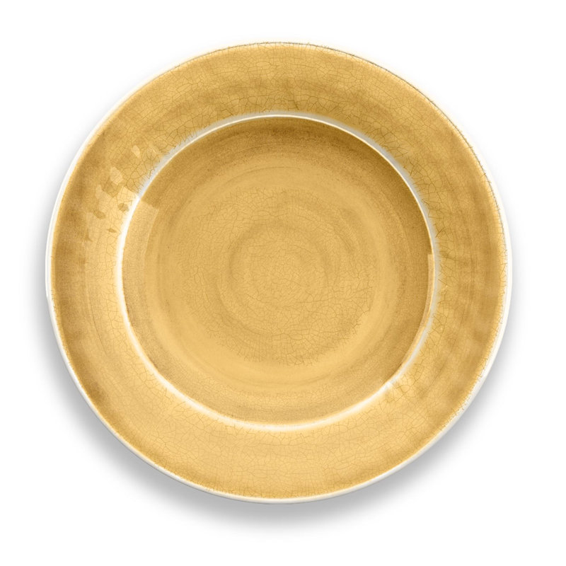 Fiskeville 27cm Melamine Dinner Plate, Gold
