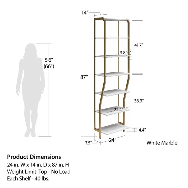 CosmoLiving by Cosmopolitan Gwyneth Closet - Vanity, White Marble