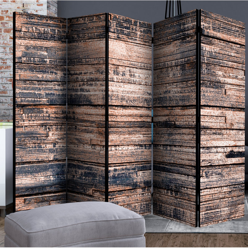Klag 172cm H Solid Wood Folding Room Divider, 5